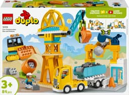 LEGO DUPLO - 3-in-1 bouwplaats en voertuigen Constructiespeelgoed — thumbnail 1