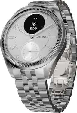 Withings ScanWatch Nova Brilliant - 39mm Hybride Smartwatch – ECG, AFib Detectie, SpO₂ Meter, Hartslagmeter, Slaaptracker, Menstruatiecyclus Tracking, 24/7 Temperatuurmeting, 35 Dagen Batterij, Saffierglas, 5 ATM Waterdicht — thumbnail 1