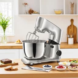 Krachtige Keukenmixer met Roestvrijstalen Kom en 10 Functies — thumbnail 3