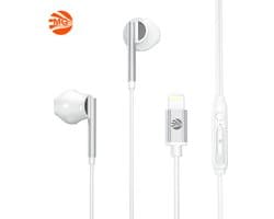 MG - Oortjes - Earphones - lightning aansluiting - Hoge Geluid Kwaliteit - Wit HF170