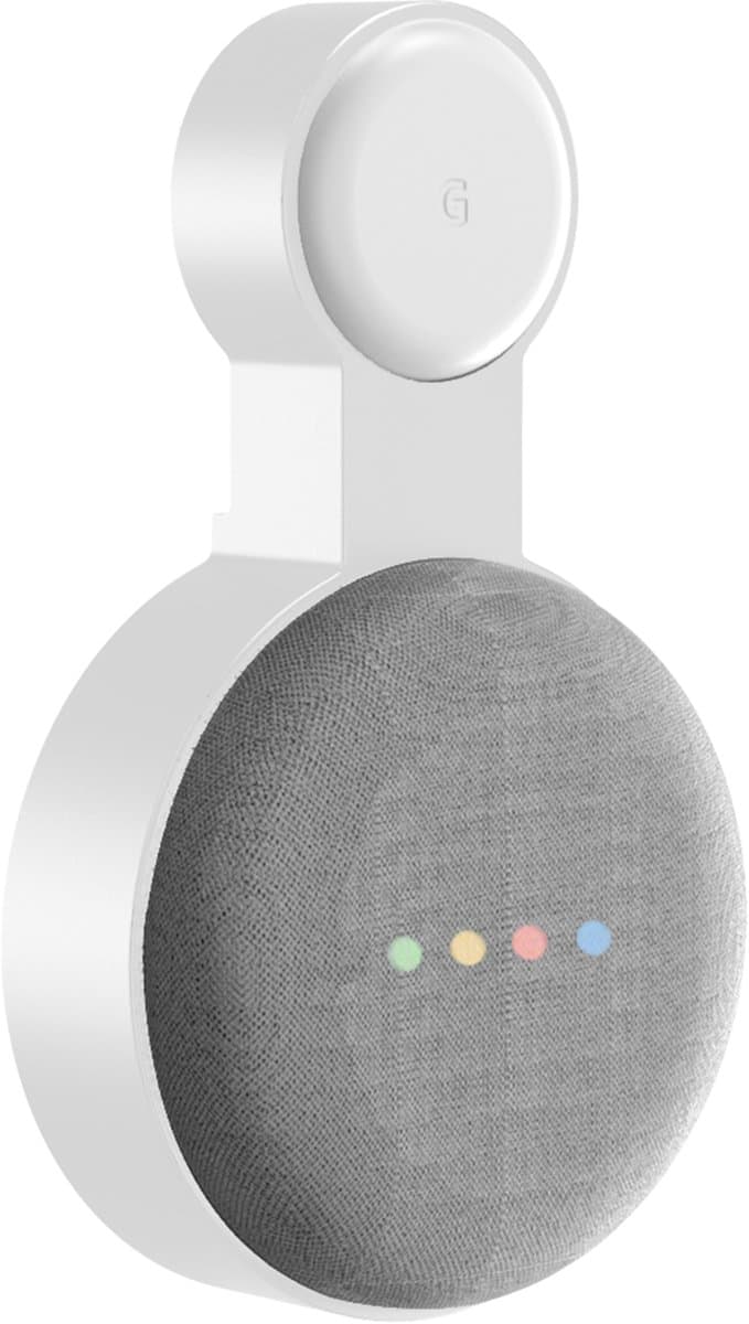 YONO Houder geschikt voor Google Nest Mini – Wall Mount – Wit — afbeelding 1