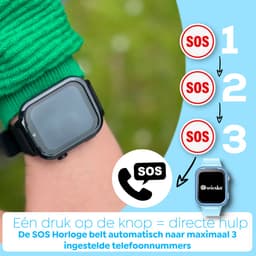 Wiesba WB39 - smartwatch kinderen - gps horloge kind - kinderhorloge bellen - gps tracker kinderhorloge - kinderhorloge met gps - kinderhorloge — thumbnail 2
