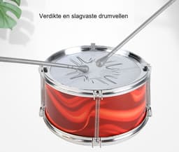 WK Kinder Lichteffecten Drumstel met 5 Trommels & 7-Kleuren LED – 73×59×31cm – Jazz Drum Speelgoed voor Jongens & Meisjes – Drumstel voor Beginners – Educatief Speelgoed met Realistische Geluiden - Geel — thumbnail 3