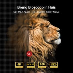 ULTIMEA Apollo P40 - Projector - Beamer - zwart — thumbnail 2