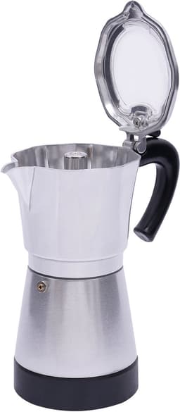 Espressomachine - Koffiezetapparaat - Italiaanse Koffie - Afneembare Basis - 300 ml - Zilver — thumbnail 1