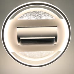 Moderne witte plafondventilator — thumbnail 1