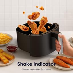 Airfryer - Hete Lucht Oven - Gezond Koken - Digitale Touch Panel - 5 Liter Capaciteit - Zwart — thumbnail 4