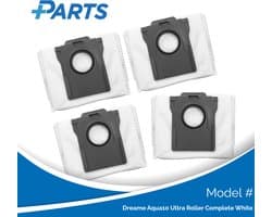 Dreame Aqua10 Ultra Roller Complete White Stofzakken (4 Stuks, Plus.Parts® alternatief voor RDB8)