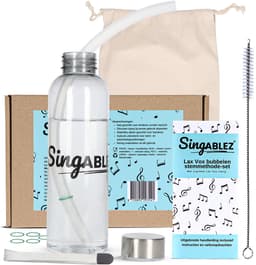 Singablez® Complete Lax Vox Set - Bubbelen Stemmethode - Originele Siliconen Slang - (35 cm) - Stem Zangslang - Slang Voor Zang - Bubbel Rietje - Samengesteld Door Zangcoach - Uitgebreide Handleiding — thumbnail 1