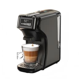 HiBREW H1B 6-in-1 Pods Koffiezetapparaat- Waterreservoir van 600 ml - Extractie met een druk van 20 Bar - Koude/Warme modus - LED-indicator - Zwart — thumbnail 1