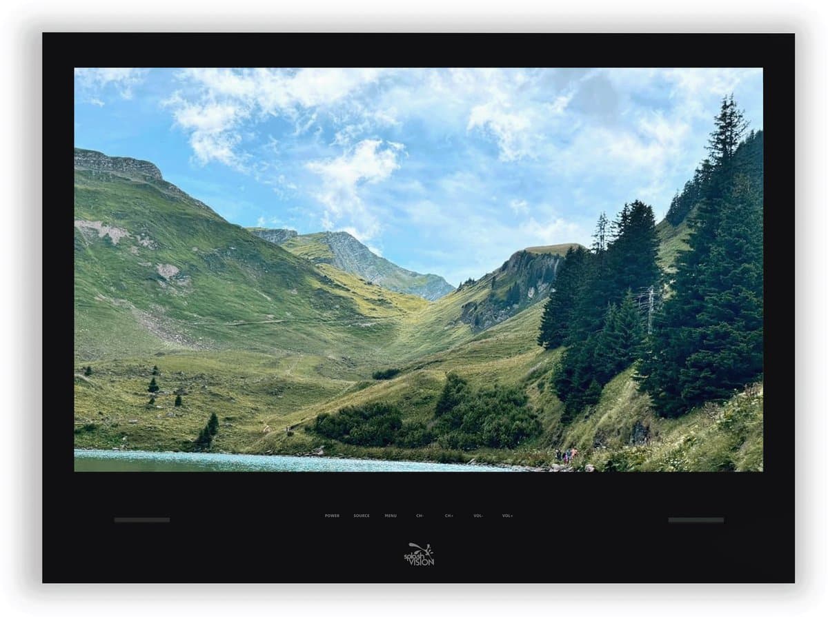 SplashVision® Waterdichte badkamer TV - ESI-32B Android LED Badkamer TV Zwart — afbeelding 1