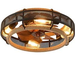 Plafondventilator met Verlichting - Ventilator voor Slaapkamer - Air Cooler met Afstandsbediening