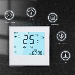 Programmeerbare Wifi Thermostaat met Touchscreen voor Verwarming en Koeling — thumbnail 4