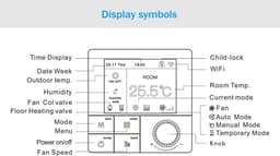 Slimme WiFi Thermostaat voor Airconditioning en Vloerverwarming - Programmeerbaar met Kleurendisplay en Spraakbediening — thumbnail 5