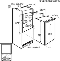 AEG NSK5O881ES koelkast – Inbouw – 178 cm – LowFrost – 4-sterrenvriesvak — thumbnail 5