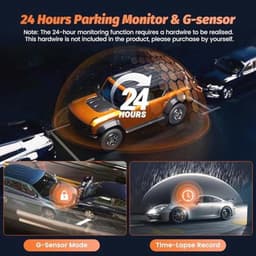 Dashcam 1080P Auto Camera met 2.4'' IPS Scherm en 170° Groothoek — thumbnail 5