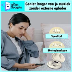 De Beste Gadgets Invisible Sleep Earbuds – Draadloze Bluetooth 5.4 Slaap Oordopjes | Comfortabel, Geluidsisolerend & Onzichtbaar | Ideaal voor Zijslapers – 24 Uur Speeltijd - Wit — thumbnail 3
