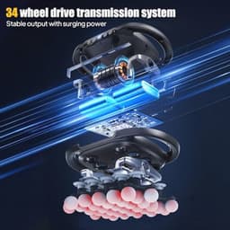 Professioneel massagepistool met 34 koppen, 2000 mAh accu, 9 massagemodi en 20 snelheden voor diepe ontspanning — thumbnail 2