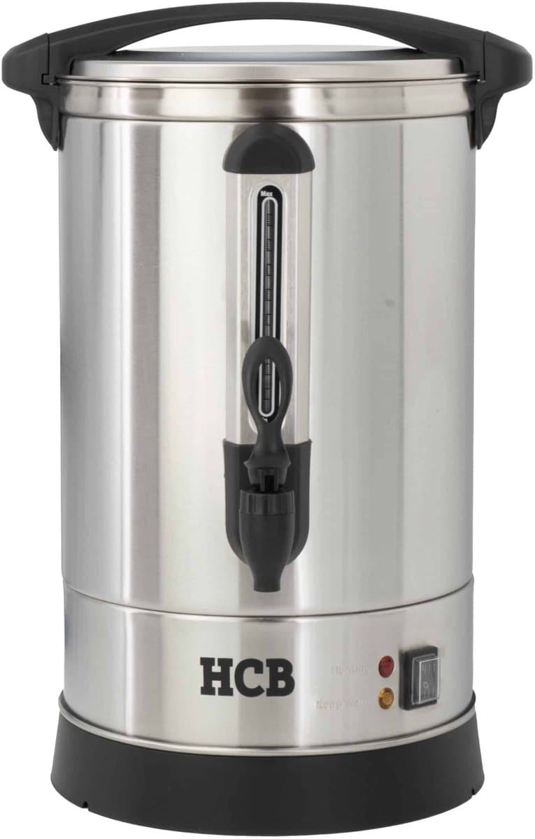 HCB® - Professionele Horeca Percolator - 18,2 liter - 120 kopjes - 230V - RVS / INOX Perculator - Elektrisch koffiezetapparaat - Volautomatische koffiemachine - 36x36.5x57.5 cm (DxBxH) - 3.40 kg - 1348 — afbeelding 1