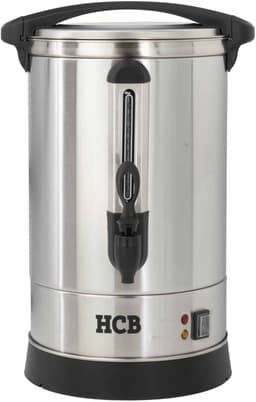 HCB® - Professionele Horeca Percolator - 18,2 liter - 120 kopjes - 230V - RVS / INOX Perculator - Elektrisch koffiezetapparaat - Volautomatische koffiemachine - 36x36.5x57.5 cm (DxBxH) - 3.40 kg - 1348 — thumbnail 1