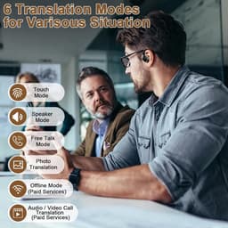Bluetooth vertalers oordopjes voor realtime en offline vertaling in 142 talen — thumbnail 2