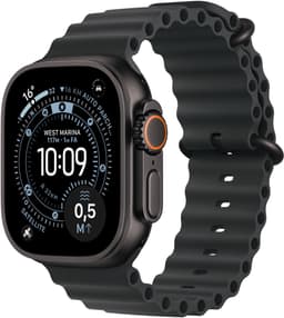 APPLE Watch Ultra 3 GPS + Cellular - 49mm Black Titanium Case - Black Ocean Band Smartwatch Black — thumbnail 1