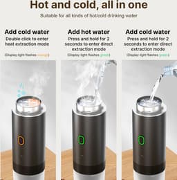 Draadloze koffiemachine voor in de auto, thuis en op reis. 3-in-1 elektrische koffiemaker, geschikt voor capsules en gemalen koffie. Mini cold brew en verwarmde koffiemachine met 15 bar koffiekopje (wit). — thumbnail 2