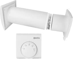 Warmteverdeler ventilator met thermostaat voor optimale warmteoverdracht - Ø 125 mm 1000 mm — thumbnail 4