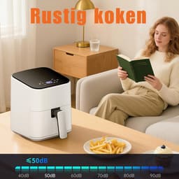 Mini Airfryer - Airfryer - Heteluchtfriteuse - Compact - Wit - ‎26cm x 21cm x 28cm — thumbnail 3