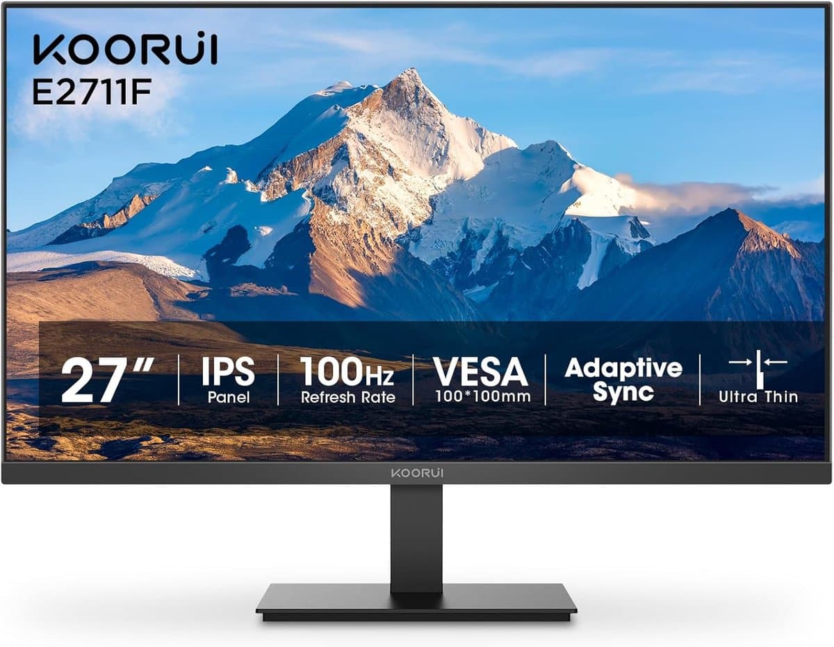Koorui E2711F - Full HD IPS Monitor - 27 Inch - 100 Hz - 6ms — afbeelding 1