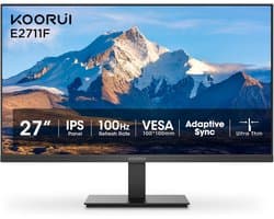 Koorui E2711F - Full HD IPS Monitor - 27 Inch - 100 Hz - 6ms