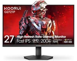 KOORUI G2721P - QHD IPS Monitor - 27 Inch - 200 Hz - 1ms