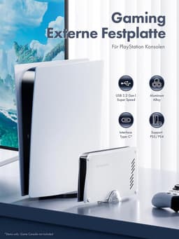Externe Harde Schijf 8TB voor PS5 en PS4 - Geformatteerd voor Gaming Opslag — thumbnail 4