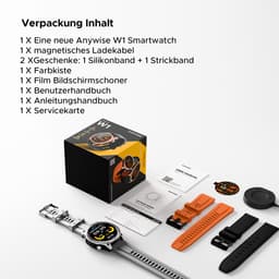 DOOGEE Anywise W1 Smart Watch - AI-spraakbesturing - Videobellen - Elke polsmaat - GPS - Gratis kaartmateriaal - 18 dagen batterijduur - Fitnesstracker - 170+ sportmodi - 5 ATM waterdicht - voor Android en iPhone — thumbnail 3