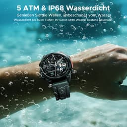 DOOGEE Anywise W1 Pro -Militair smartwatch-AI spraakbesturing-5ATM-Dual band GPS-Offline kaarten-170 sportmodi-1,43 inch AMOLED-Fitnesstracker-Bellen en gebeld worden-18 dagen extra lange batterijduur-Zaklamp-Geschikt voor Android en iPhone — thumbnail 2