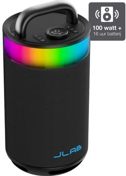 JLab Epic Draadloze Bluetooth Speaker - Muziekbox - 16 uur Batterijduur - 100 Watt - IPX6 Waterproof - Multipairing - Partyspeaker met Bass Boost - App Equalizer - Zwart — thumbnail 1