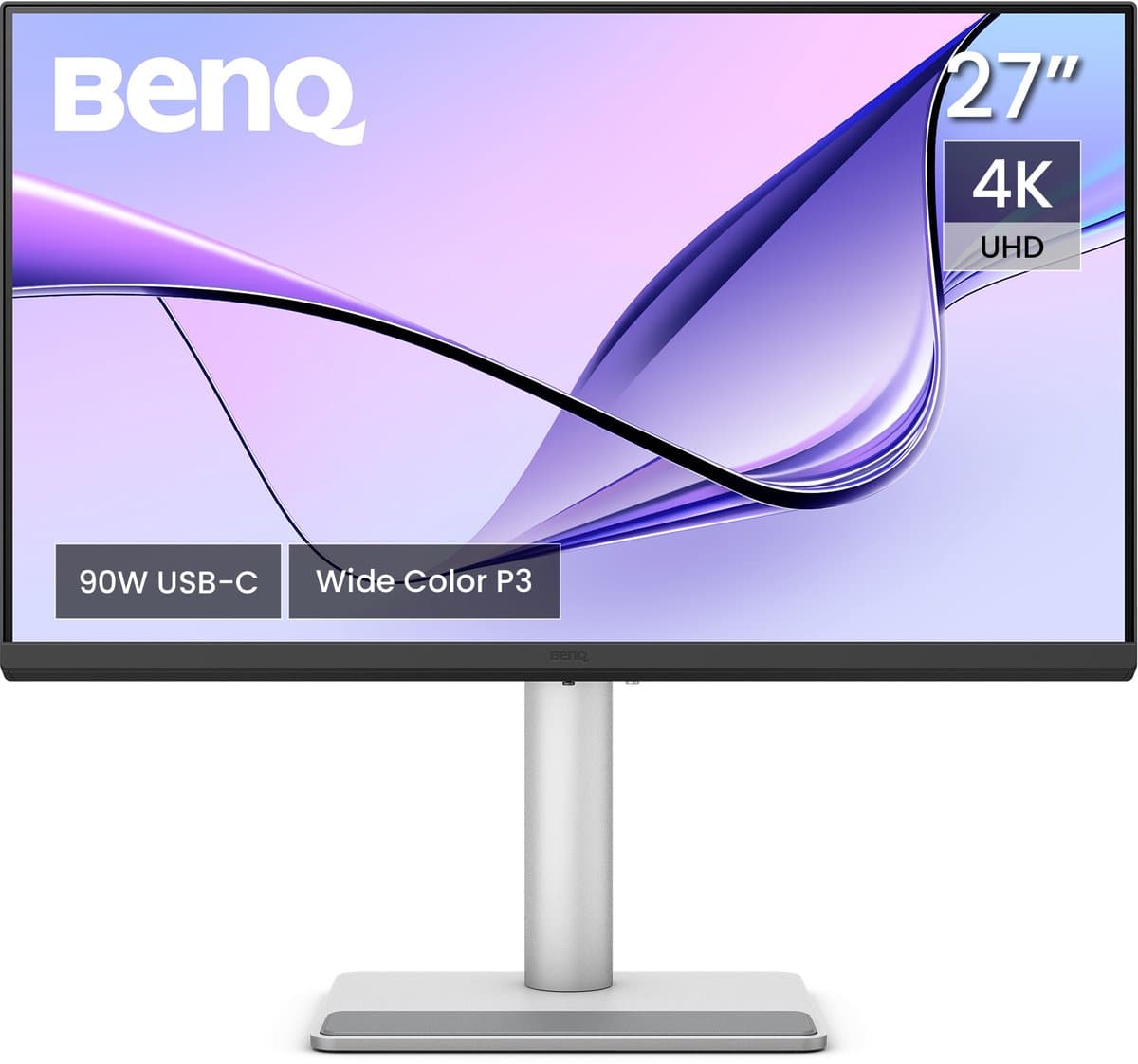 BenQ Mac Monitor MA270U 27 inch - 4K UHD Beeldscherm voor MacBook Pro/Air en Mac mini - 2 x HDMI - 2 X USB-C - 90W/15W voeding - USB-hub - P3-kleurengamma — afbeelding 1