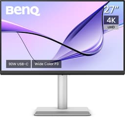 BenQ Mac Monitor MA270U 27 inch - 4K UHD Beeldscherm voor MacBook Pro/Air en Mac mini - 2 x HDMI - 2 X USB-C - 90W/15W voeding - USB-hub - P3-kleurengamma — thumbnail 1
