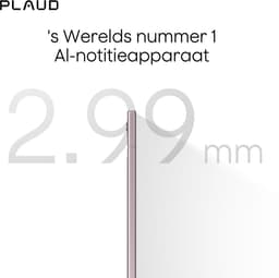 Plaud Note - LLM Empowered - AI Voice Recorder - Starlight - 64gb intern geheugen - - Incl. Magnetic Black case in verpakking - Magsafe - Originele PLAUD hoes — thumbnail 5
