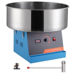Suikerspinmachine / Suikerspinapparaat - Elektrisch 1000W - Commercieel - RVS Kom - Inclusief Suikerlepel - Snel Opwarmen - Voor Kinderfeestjes - Blauw — thumbnail 1