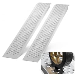 Oprijplaten - Laadbrug 2-delig - Draagvermogen 680 kg - Extra Breed - 216 x 137,5 cm - Voor Auto, Motorfiets, ATV, UTV, Aanhanger, Tuintractor, Grasmaaier — thumbnail 1