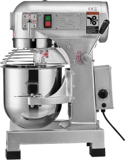 Professionele Keukenmixer, 28,5 L Staande Mixer met 3 Instelbare Snelheden, 1100 W Deegmixer, Roestvrijstalen Kom en 3 Accessoires, Ideaal voor Restaurants, Bakkerijen, Patisserieën en Cafés — thumbnail 2