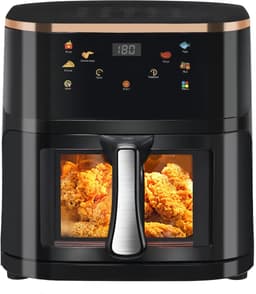 Lunekiss luchtfriteuse 9L – 1800W – digitaal display – 6 programma’s – ovencombinatie – zichtbaar venster — thumbnail 1
