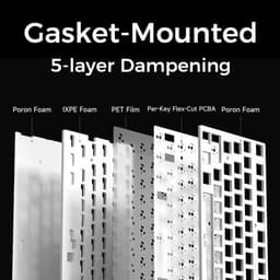 MCHOSE G75 Pro Tri-mode Gasket Structuur Mechanisch gaming toetsenbord — thumbnail 4