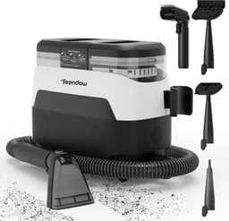 Teendow C6 MAX Tapijtreiniger - 12000Pa Zuigkracht -Hoge temperatuur Stoomreiniging - 1250ml Watertank - 950ml Afvalwatertank - 4m Verlengsnoer- Wit — thumbnail 5