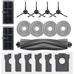 17 Stuks Accessories Kit geschikt voor Dreame L10s Pro Ultra Heat/L10s Ultra/Mova E30 Ultra/X30 ultra Robotstofzuiger - Stofzuiger onderdeel - 1 Hoofdborstel, 2 HEPA-Filters, 4 Zijborstels, 4 Dweildoeken, 6 Stofzakken — thumbnail 1