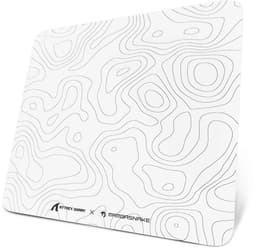 ATTACK SHARK CM05 Tempered Glass Gaming Mouse Pad - Glazen Muismat - Ultra-Smooth Surface - 9H Tempered Glass - 45*40CM - eSport Gaming Mousepad - White Contour Line — thumbnail 1