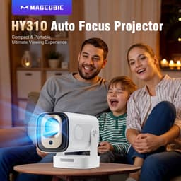 Beamer - Projector Beamer - Android - WiFi - Autofocus - Thuisbioscoop - Klein en Licht - Bluetooth - Wit — thumbnail 1