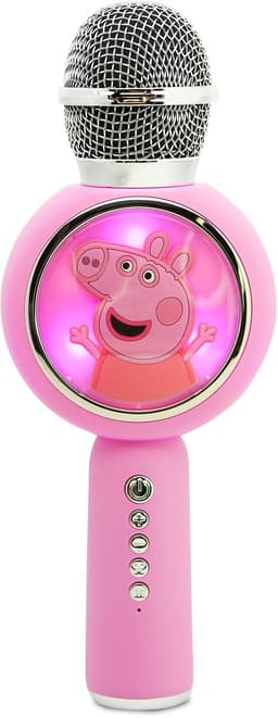 Peppa Pig - draadloze karaoke microfoon voor kinderen - oplichtend LED display - speaker - stemvervorming- draadloze karaoke microfoon - met lichteffecten - speaker - stemvervorming — thumbnail 1
