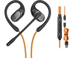OpenRock - Link 10 - Open-Ear Hoofdtelefoon - Oordopjes - Ai - USB-C - Ruisonderdrukking - draadloos - TubeBass™ Technologie